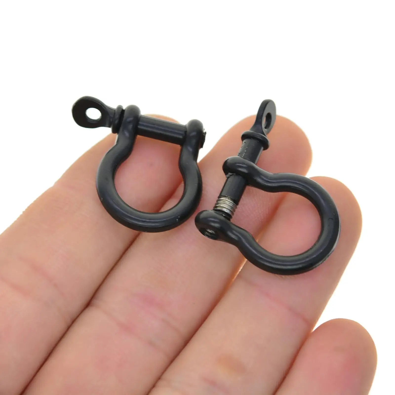 Metal Hoop Bow Shackle D Rings Fasteners Horseshoe Buckles Zinc Alloy Connectors for DIY Leather Bags Key Rings Jewelry Making