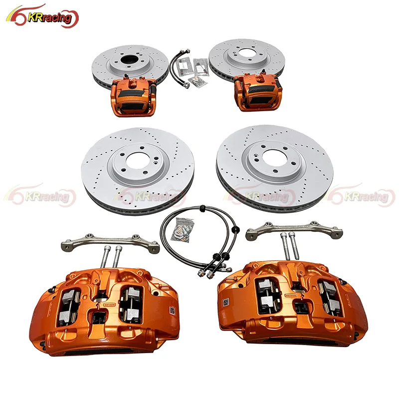 Big 6 Pot Brake G63 Calipers Kit Carbon Ceramic Rotor 440mm Auto Brake Systems For Mercedes Benz AMG6 G63 W167 W447 W166 W163