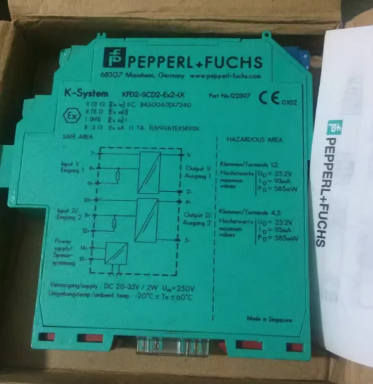 

New original P+F sensor KFD2-SCD-EX1.LK KFD2-SCD2-EX2.LK