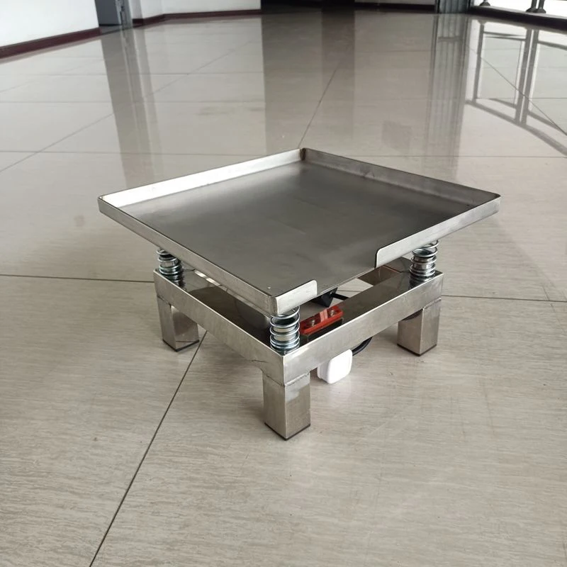 Plataforma de vibração de aço inoxidável mini tabela de vibração de aço inoxidável 3000rpm tabela de vibração de teste de banco de vibração pequena tabela de vibração concreta