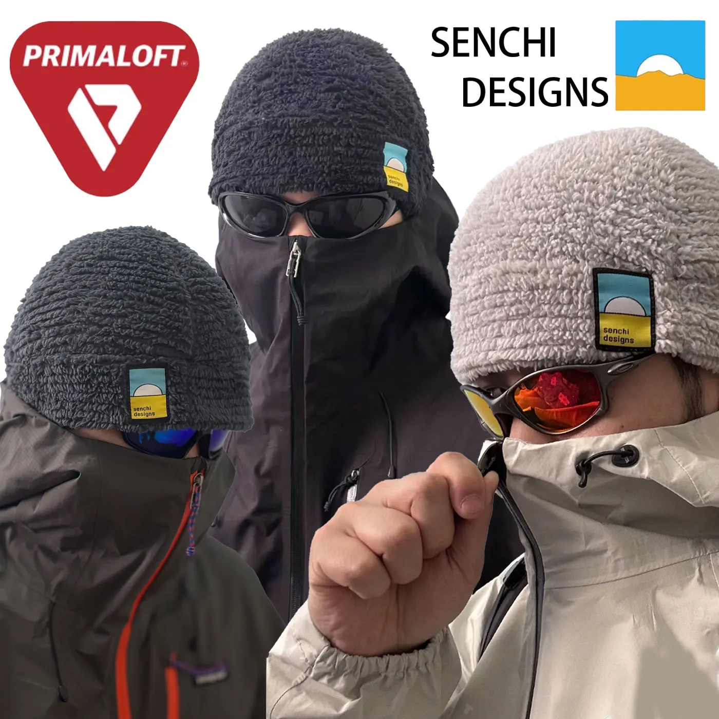 Senchi Ear-Protecting Fleece-Lined Warm Sweat Absorbing Cold Hat Primaloft Evolve Unisex Thick Winter Cap Breathable Travel Hat