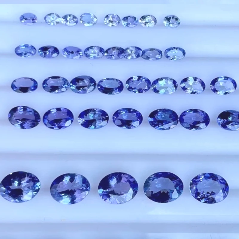 

3 мм * 4 мм до 5 мм * 7 мм VVS класс натуральный танзанит свободный драгоценный камень для ювелирных изделий DIY 100% натуральный танзанит из Танзании