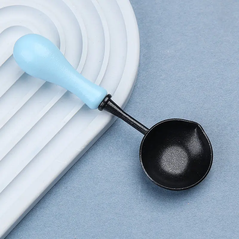 Hoogwaardige Lakzegel Non Stick Lepel Zegellak Lepel Stempelzegel Verwarming Lak Wax Tool Anti Stick Gemakkelijk schoon te maken