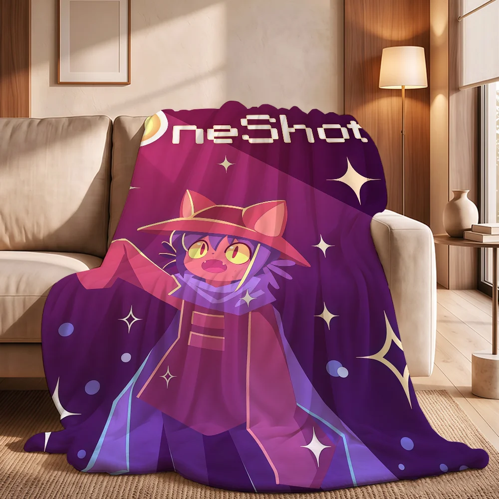 Game O-OneShot Niko Blanket Cozy Warm Comfortable Soft Throw All Season Use Suitable For Couch Office Bedroom Gifts