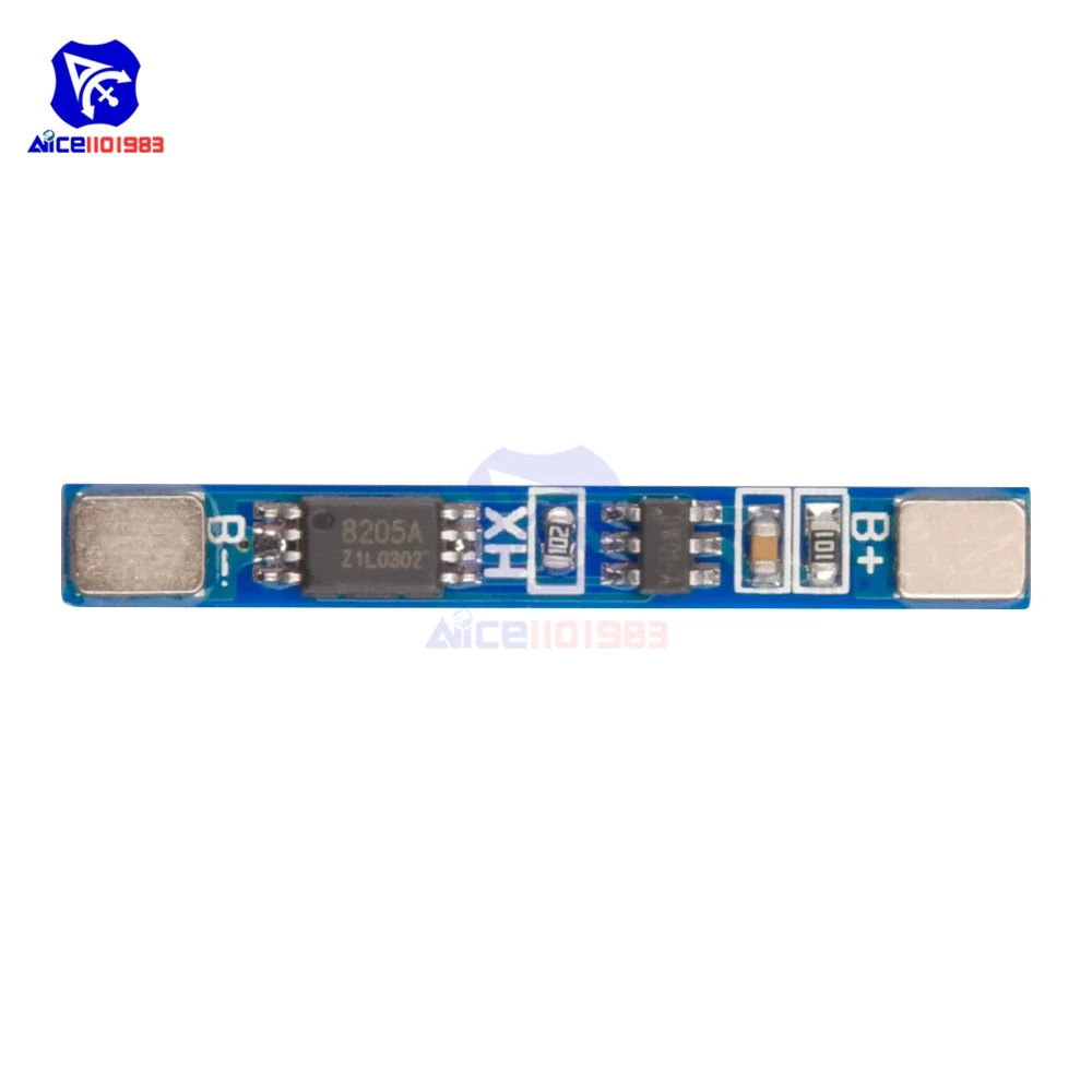 1S 3.7V 2.5A 18650 Lithium Battery Protection Board BMS PCM PCB Polymer Super Charge Discharge Lithium Ion Protection Module