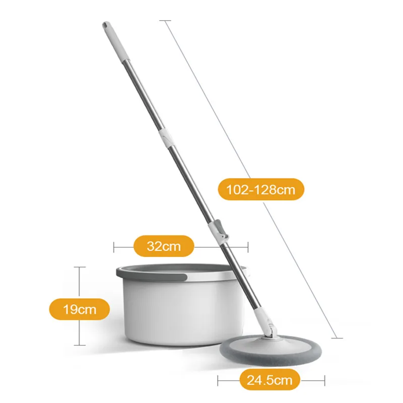 Mop Clean Water Sewage Separation Mop With Bucket Microfiber Lazy No Hand-Washing Floor Floating Mop Household Cleaning Tools