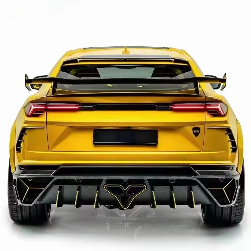 Exterior Accessories MSY Style Stealth Weave Dry Carbon Fiber Rear Tail Spoiler for Lamborghini URUS Rear Big Spoiler