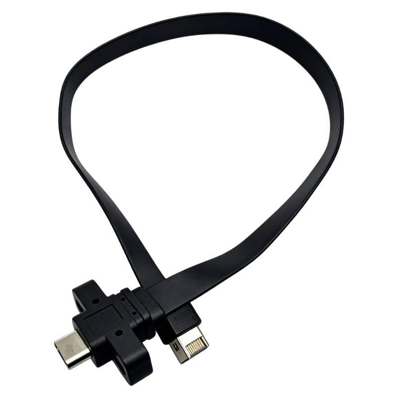 Type E to Type C Expansion Cable 20Gbps Speed with Screws Front Panel Type-C Adapter Type-E to Type-C Wired Header Data Transfer
