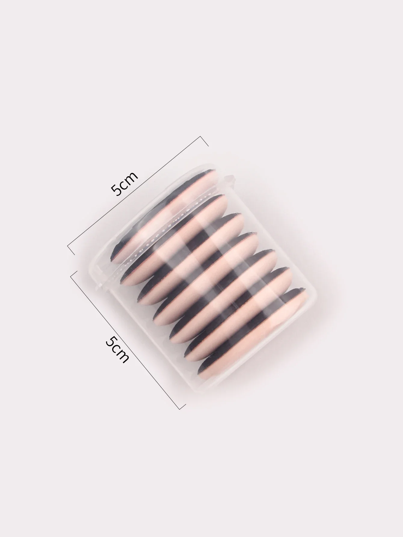 Conjunto de mini esponja de maquiagem para polegar, 7 peças, absorção zero, almofada multicolorida para corretivo facial e aplicação portátil na ponta dos dedos