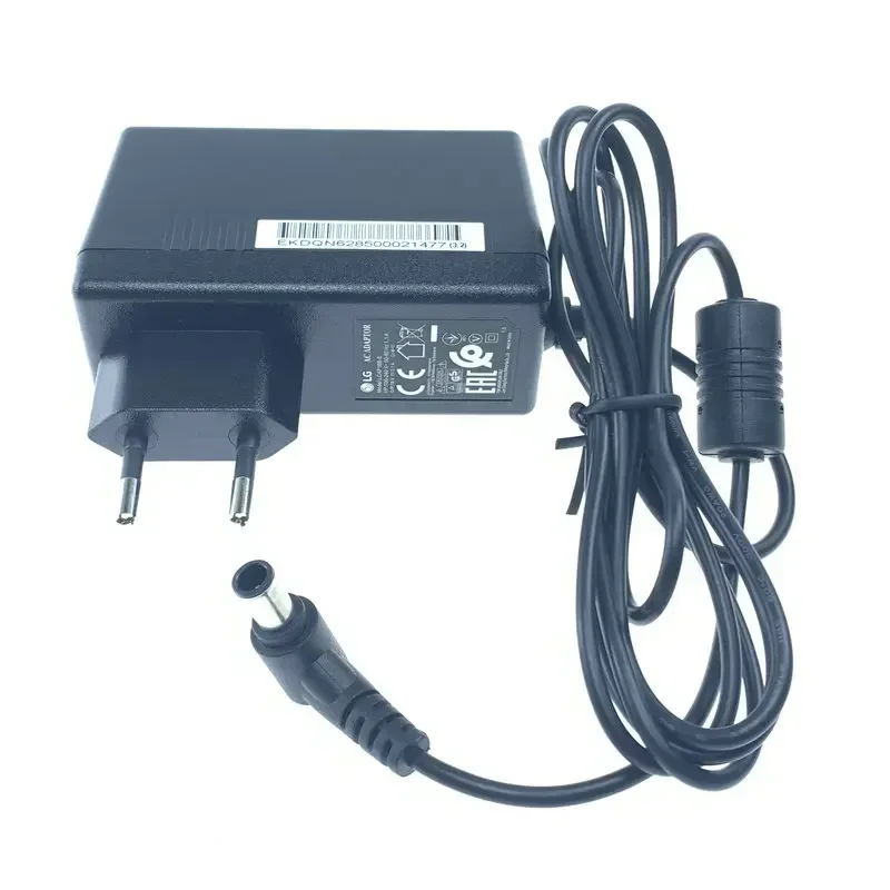 1Pc For LG Monitor 19V  1.7A 2.1A European Standard Power Adapter LCAP16B-E Charging Cable