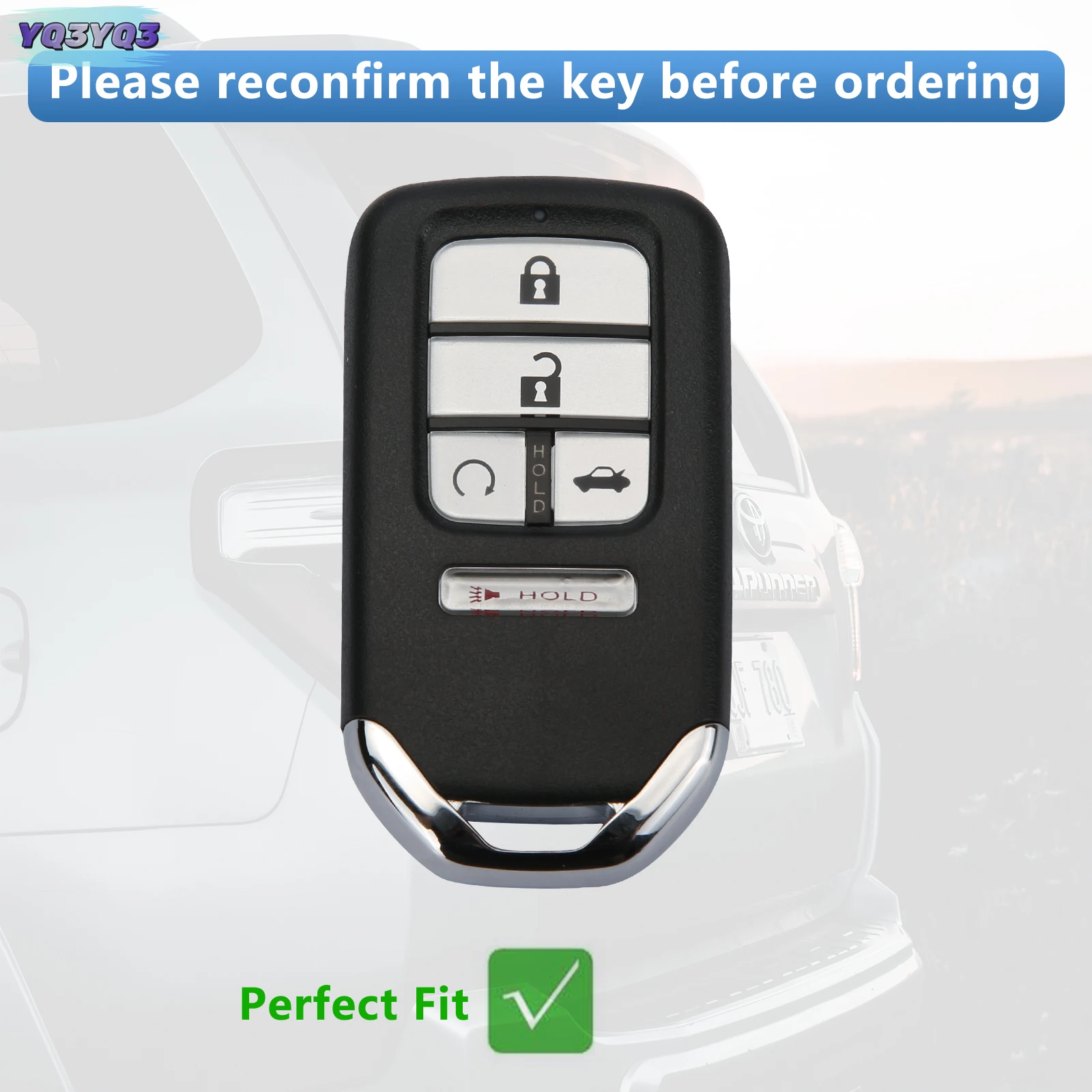 For Honda Key Fob Cover Honda Accord Civic CRV Pilot Ridgeline Passport Gray Soft TPU Key Fob case accessories - Image 2