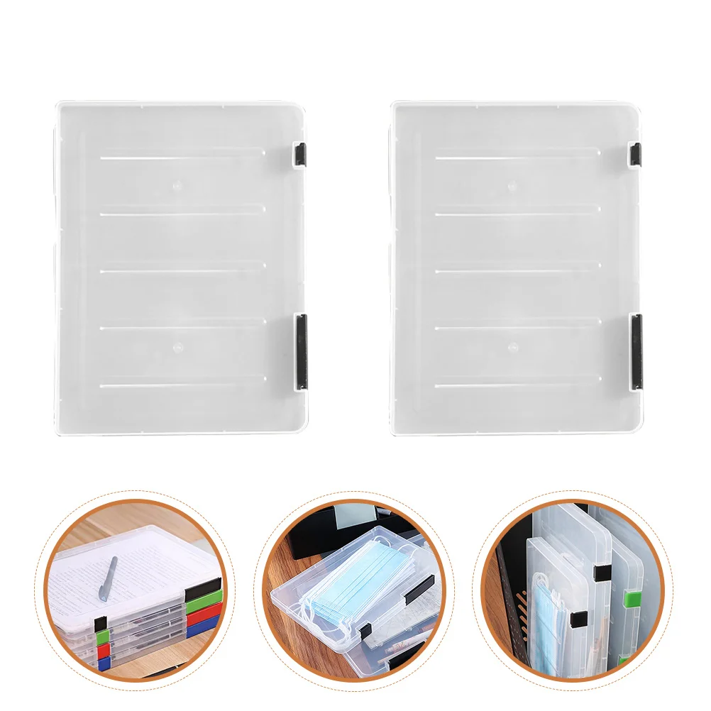 2-delige papieren bestandsopbergdoos Uitbreidbare map Document Plastic documentencontainer
