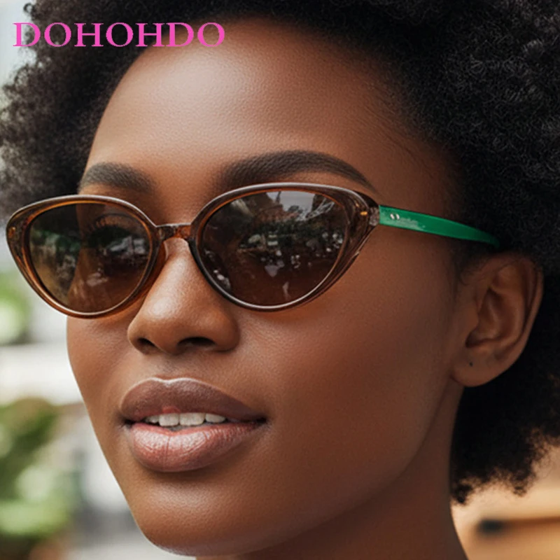 الرجعية إطار صغير Y2K عين القط الأرز مسمار النساء النظارات الشمسية الفاخرة مصمم الكلاسيكية الرجال ظلال القيادة السفر نظارات Очки UV400