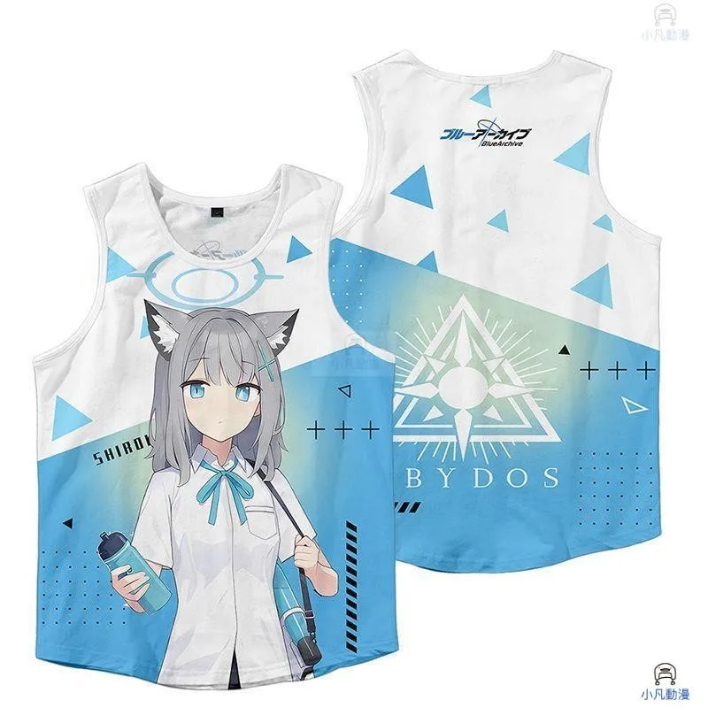 أنيمي الأزرق الأرشيف تاكاناشي هوشينو تانك توبفور الرجال الصيف عادية الرجال بلا أكمام طباعة موضة الرجال س الرقبة تانك القمم #3