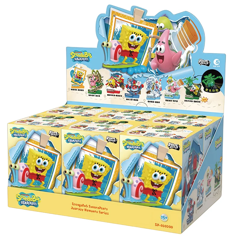 Spongebob Patrick Star Squidward Quincy Tentakels Eugene H. Krabs Anime Figuur Journey Moments Serie Blind Box Speelgoed Kerstcadeau