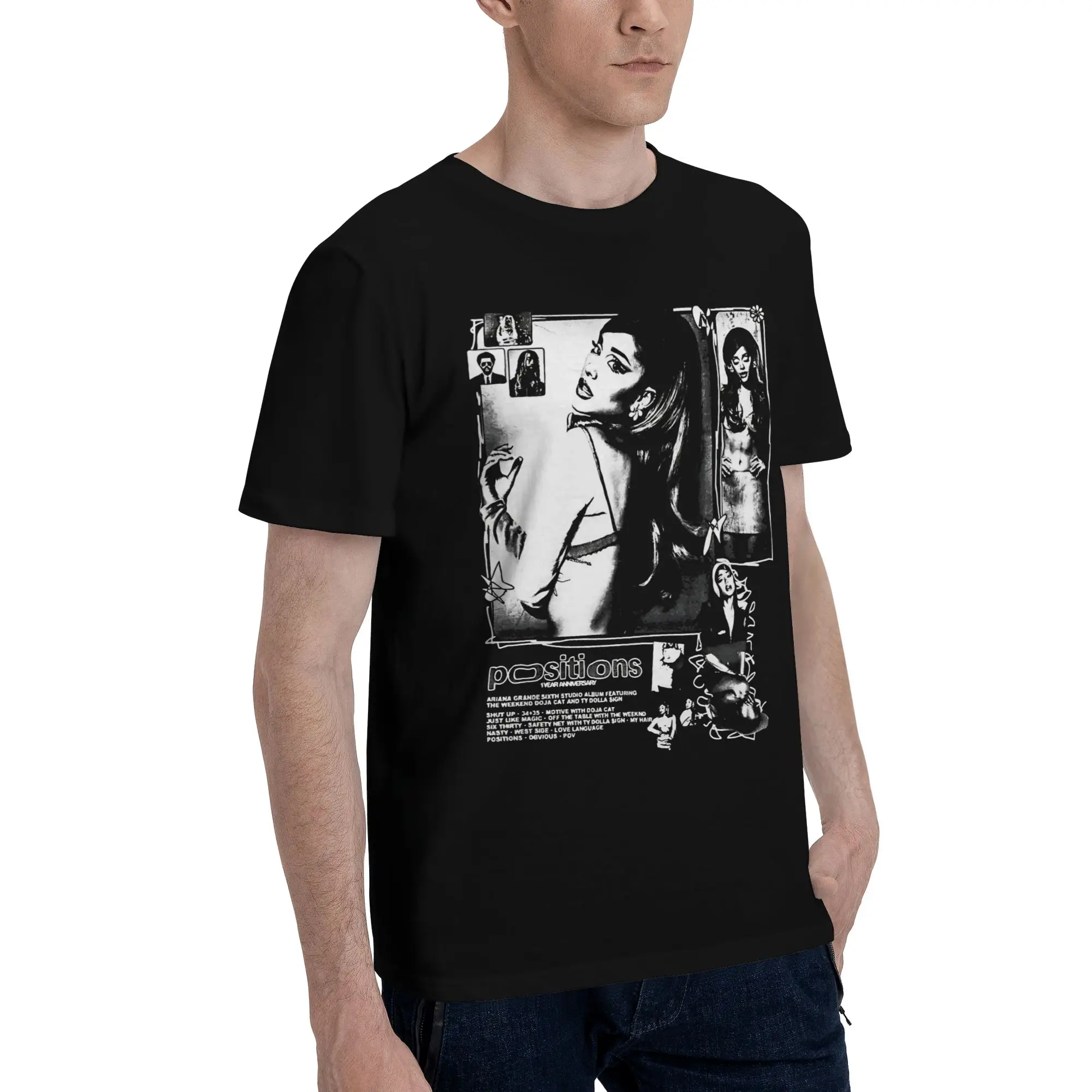 Men Women Graphic Print Arianas Grandes The Eternal Sunshine Tour 2026 T Shirt Tee Cotton  T-shirts Clothing