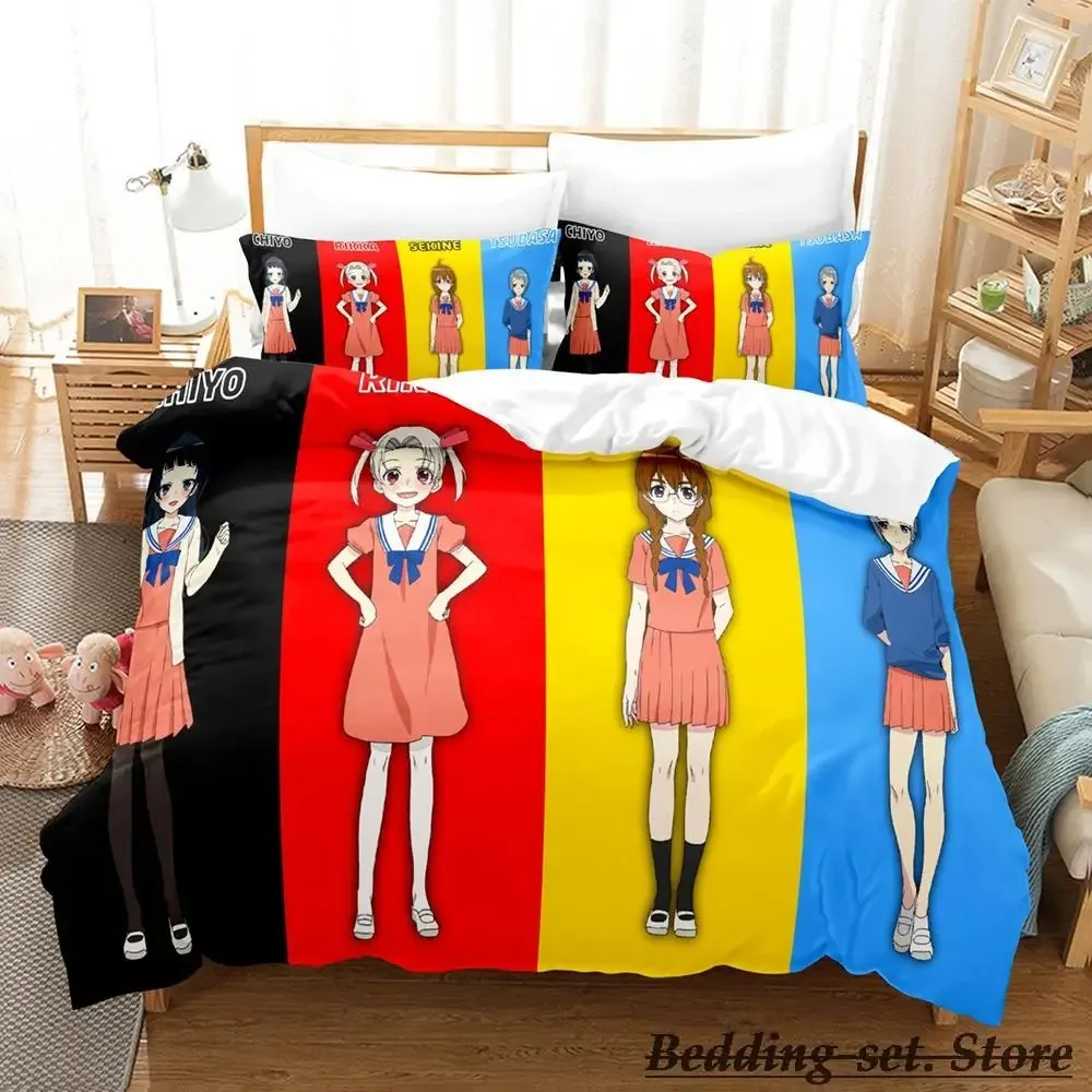 

4-nin wa Sorezore Uso wo Tsuku Bedding Set Single Twin Full Queen King Size Bed Set Aldult Kid Bedroom Duvetcover Sets Anime