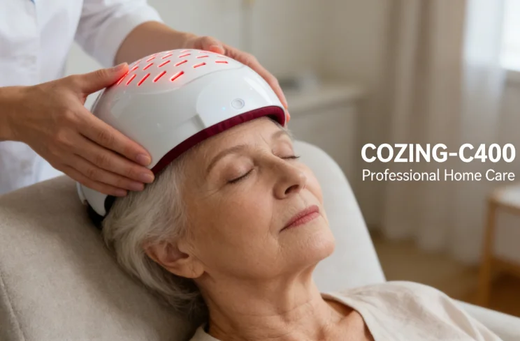 Stroke Rehabilitation Helmet – COZING-C400 Near Infrared Light Therapy for Post-Stroke Recovery, Motor Function & Brain Repair