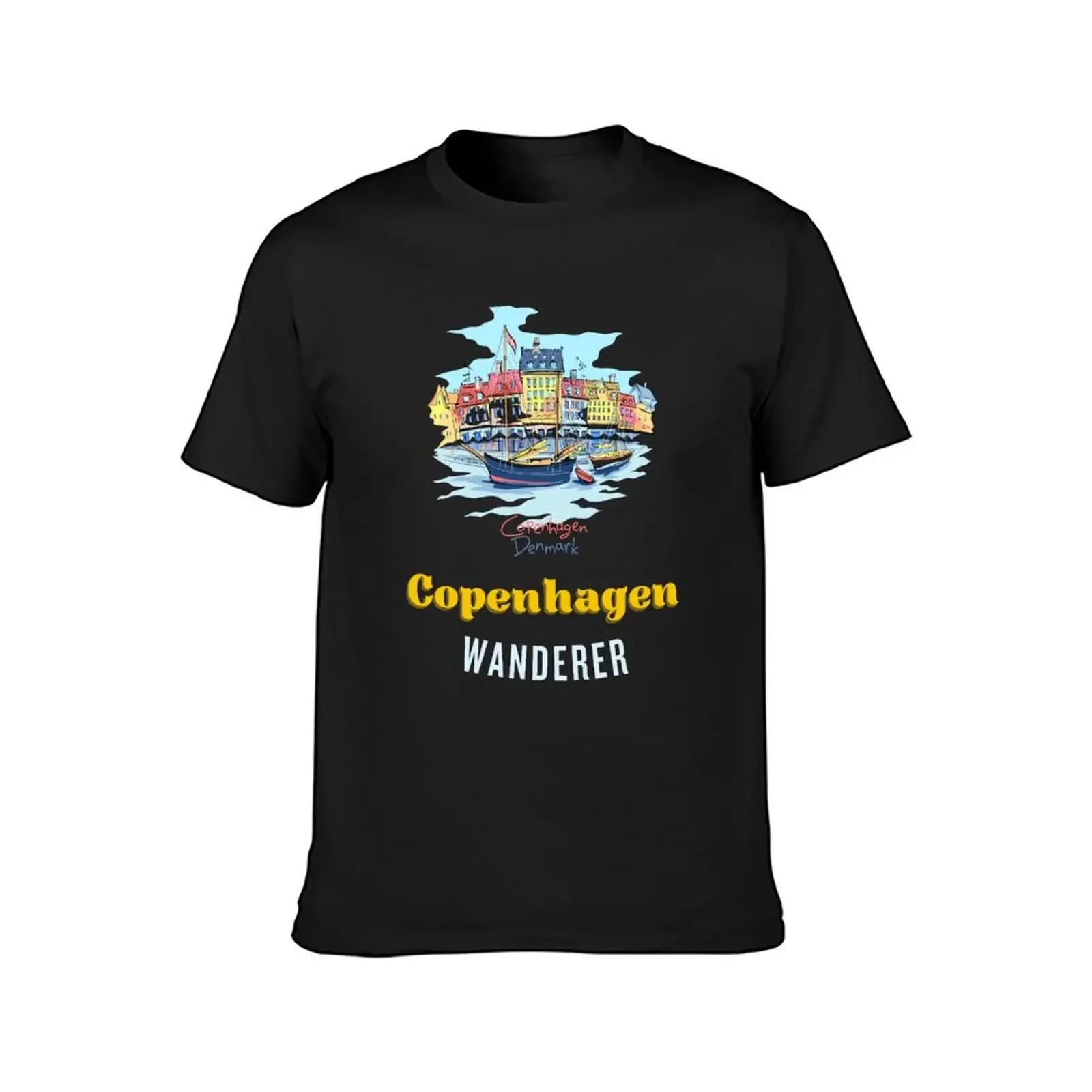 Copenhagen Denmark Wanderer Travel Souvenir Design T-Shirt graphic t shirt vintage custom shirt funny t shirts for men