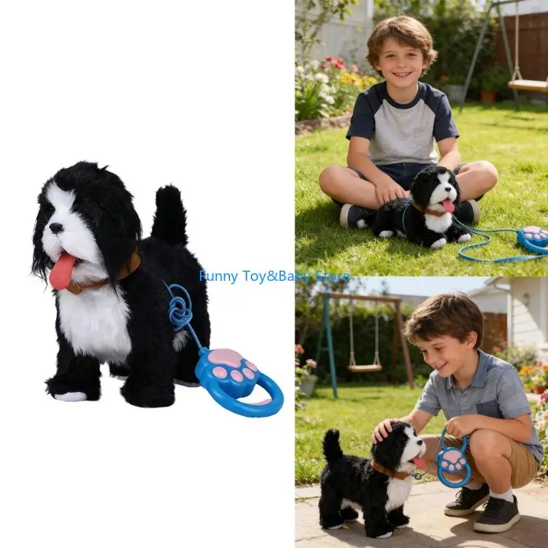 インタラクティブ電動ゴールデンレトリバーぬいぐるみおしゃべりして舌を出す子供向け教育楽しい年齢3歳以上 C90B