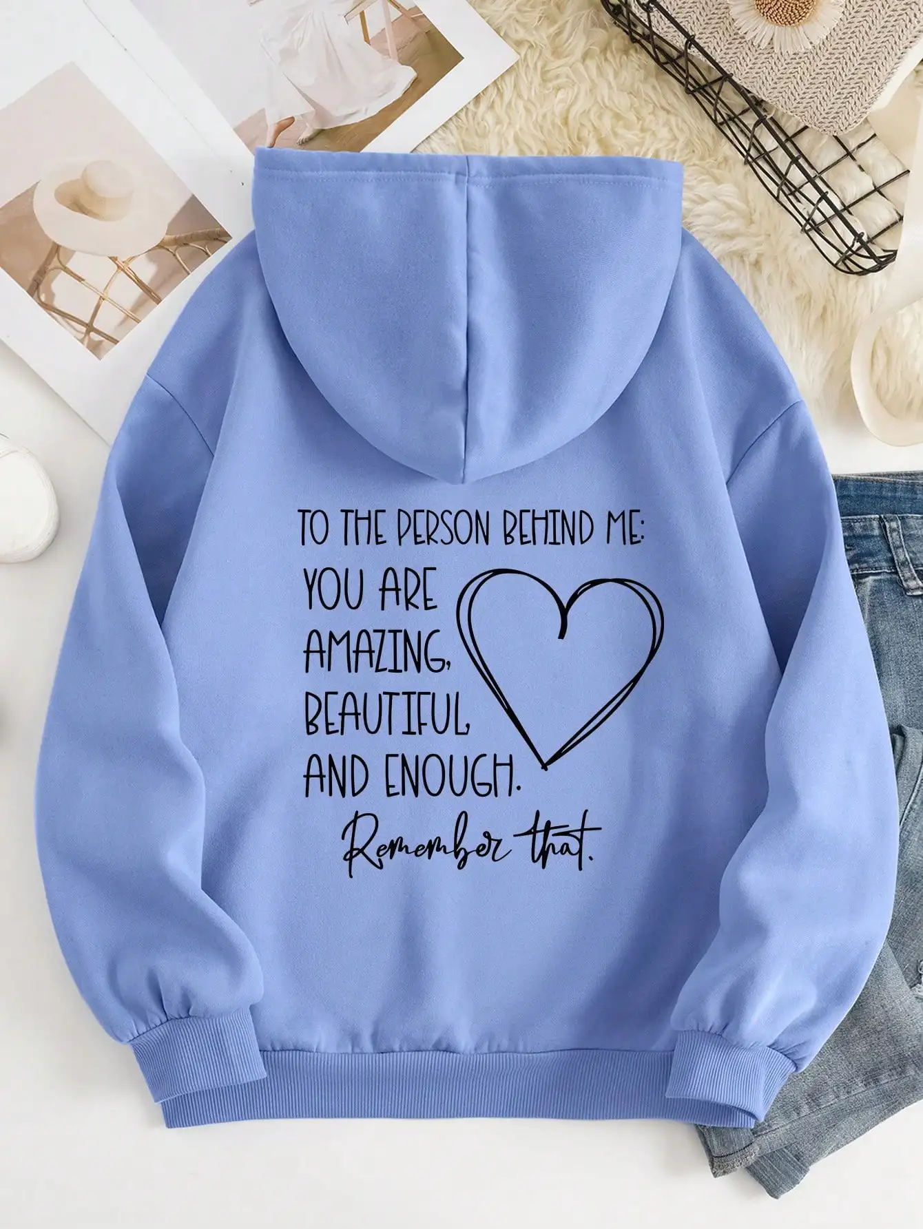 

Женская толстовка больших размеров с длинными рукавами и принтом в виде сердца, повседневная теплая толстовка на флисовой подкладке для осени и зимы