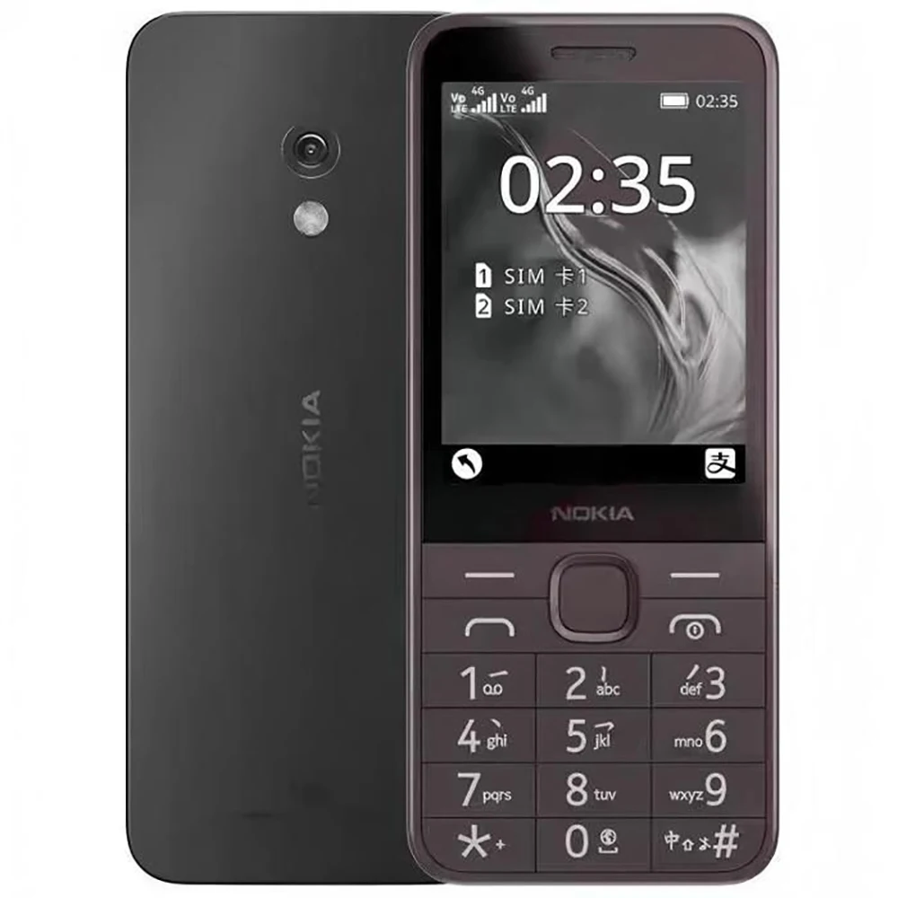 Nokia 235 4G Feature Phone Bluetooth 5.0 FM Radio Dual Card Dual Standby 1450mAh Battery Type-C 2SIM Original Unlock Nokia235