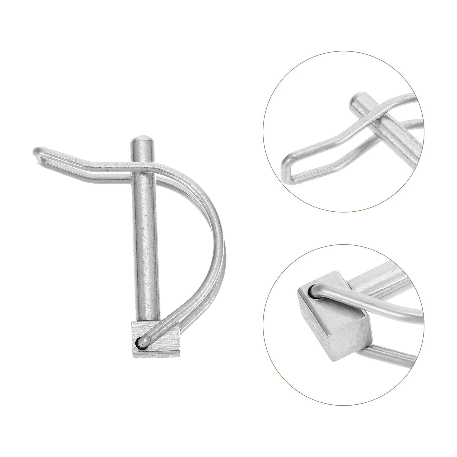 

2 pcs Pins Stainless Steel Quick Release Coupler Trailer Lock Kits Towing Shaft Latch Pins Farm Boat Truck