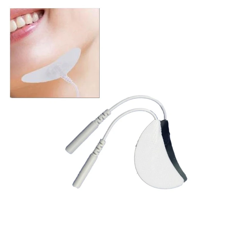 Coussinets d'électrodes EMS Tens en Gel pour Massage des yeux, thérapie d'acupuncture, masseur facial, stimulateur musculaire à impulsion, 2/10 pièces