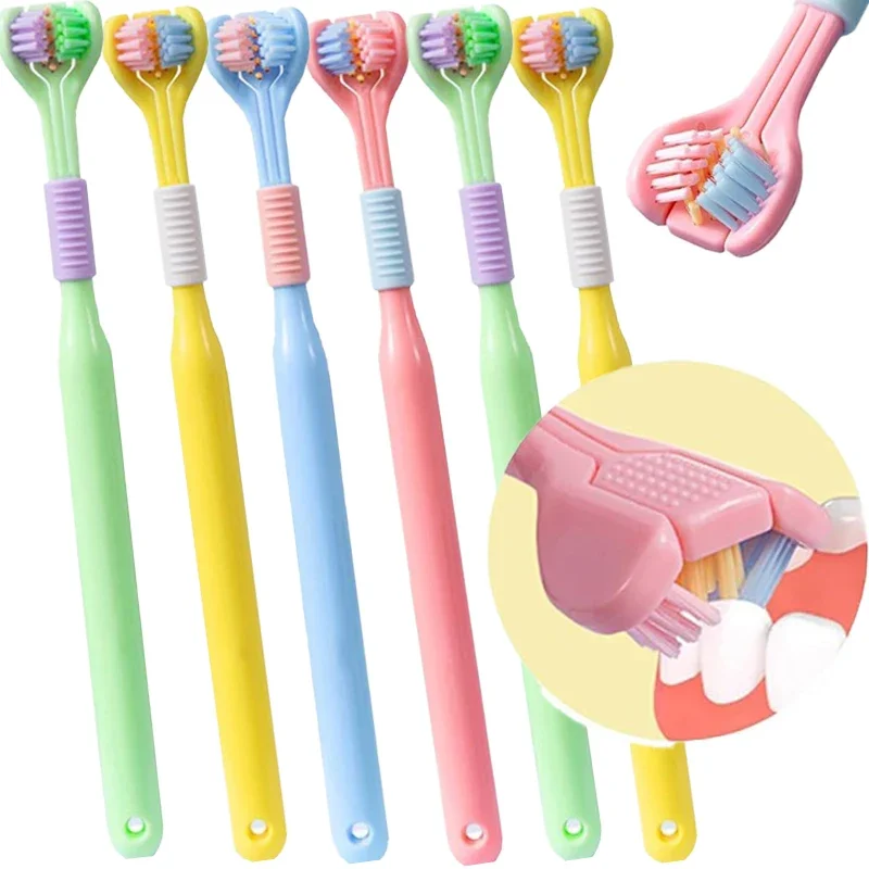 

Three Sided Soft Hair Tooth Toothbrush Clean Each Tooth Great Angle Soft Bristles V Shaped Toothbrush Soft Gentle Sensory Brush