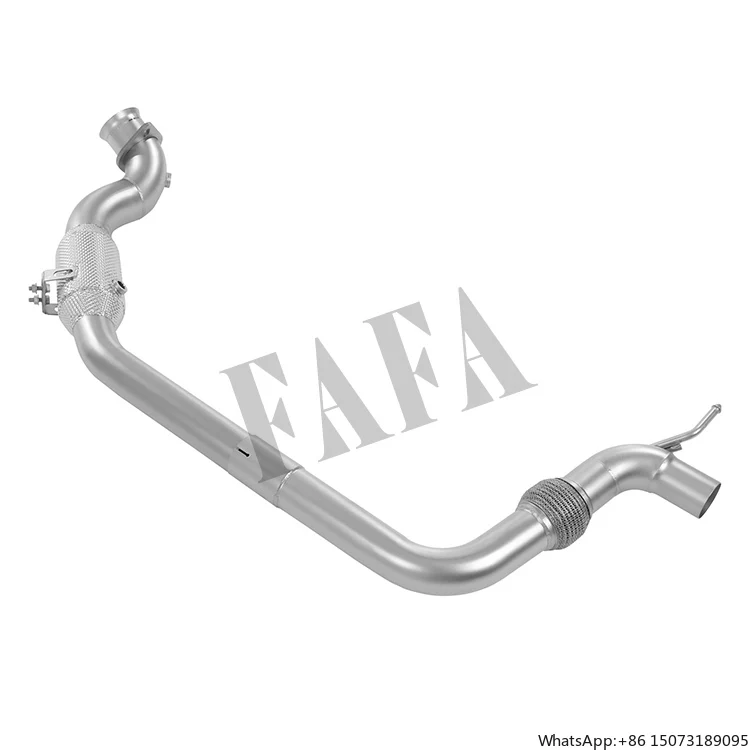 For   2.3T 2015 High-performance Downpipe Exhaust System Ternary Head Section Exhaust Pipe with Heat Insulation