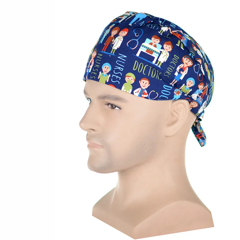 Dente dentista esfrega bonés de algodão laboratório trabalho boné masculino sala de operação chapéu de verificação de dente esfrega chapéu serviço de saúde bonés de trabalho boné de enfermagem