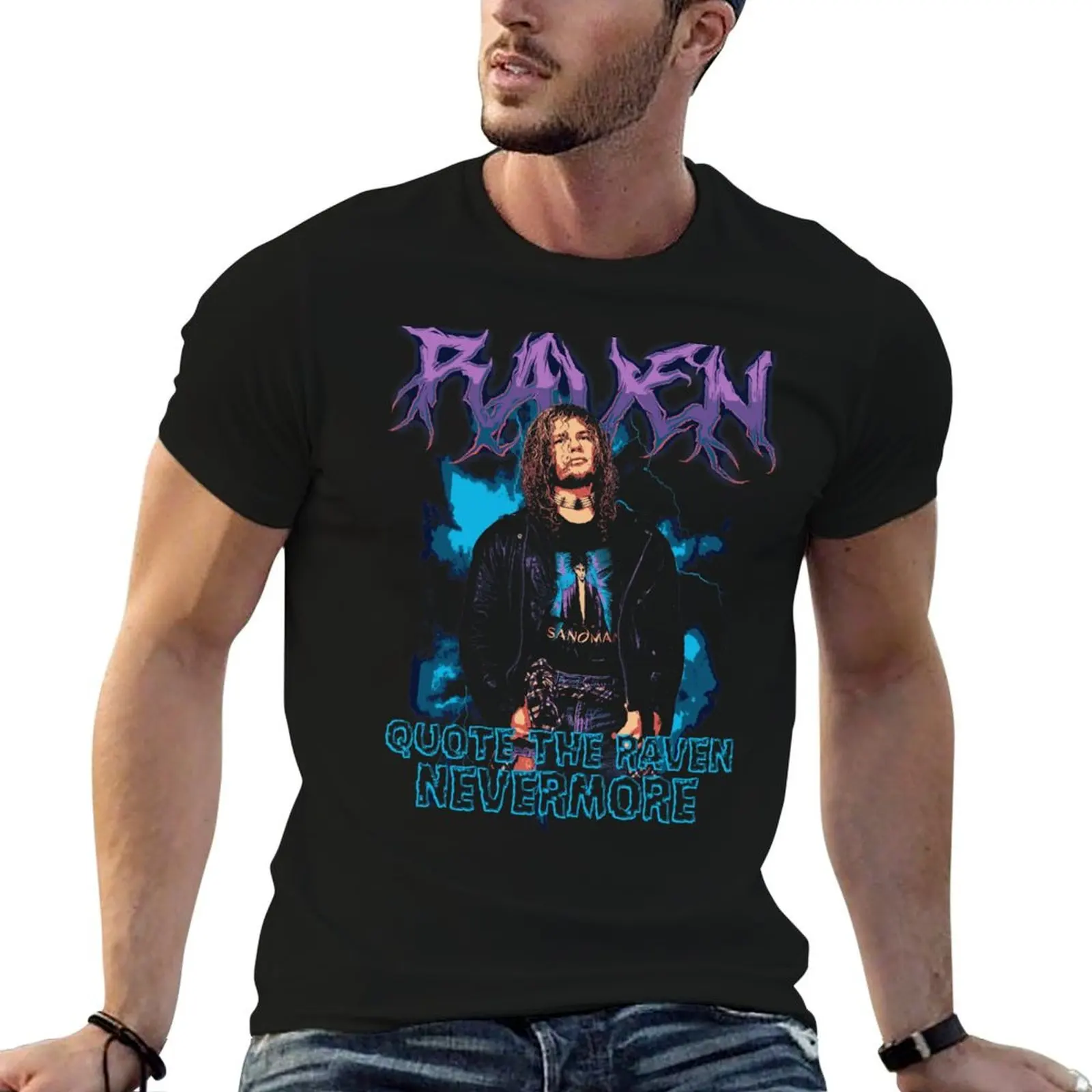 

t cotton T-Shirt shirts for - shirts man casual t men for Raven man Nevermore