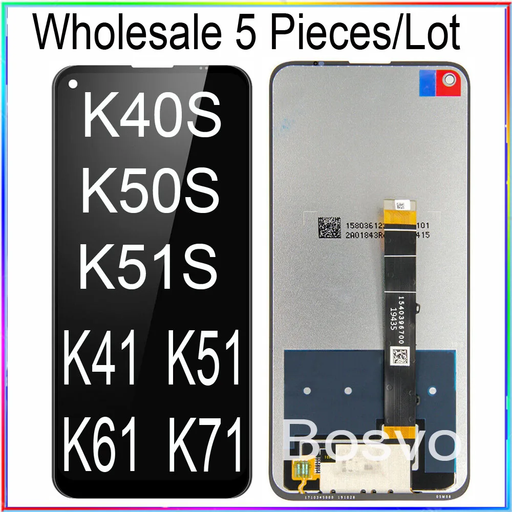 Double Sure Full LCD Display Touchscreen Für LG K50S LMX540HM – 6,5 Zoll, Schwarz, Inkl. Kleber & Werkzeug