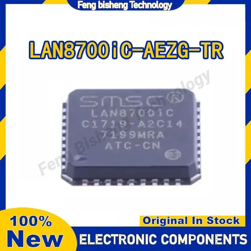 

5PCS LAN8700iC-AEZG-TR LAN8700iC-AEZG LAN8700iC LAN8700 LAN IC Chip QFN-36 in Stock 100% New Origin