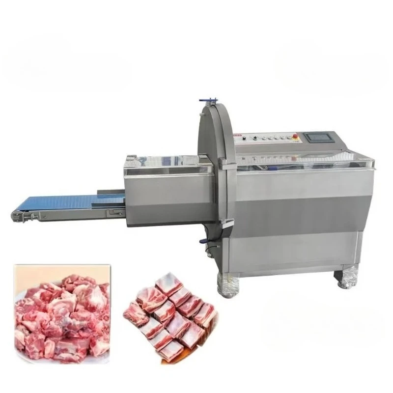 Frozen Meat Bone Saw Machine Stainless Steel Automatic Adjustable Thickness Rib Cutter Pig Sheep