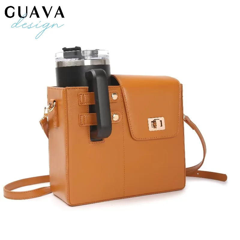 

Outdoor Portable Crossbody Water Cup Protection Multifunctional Universal Water Bottle Storage Bag Single Shoulder Solid Color
