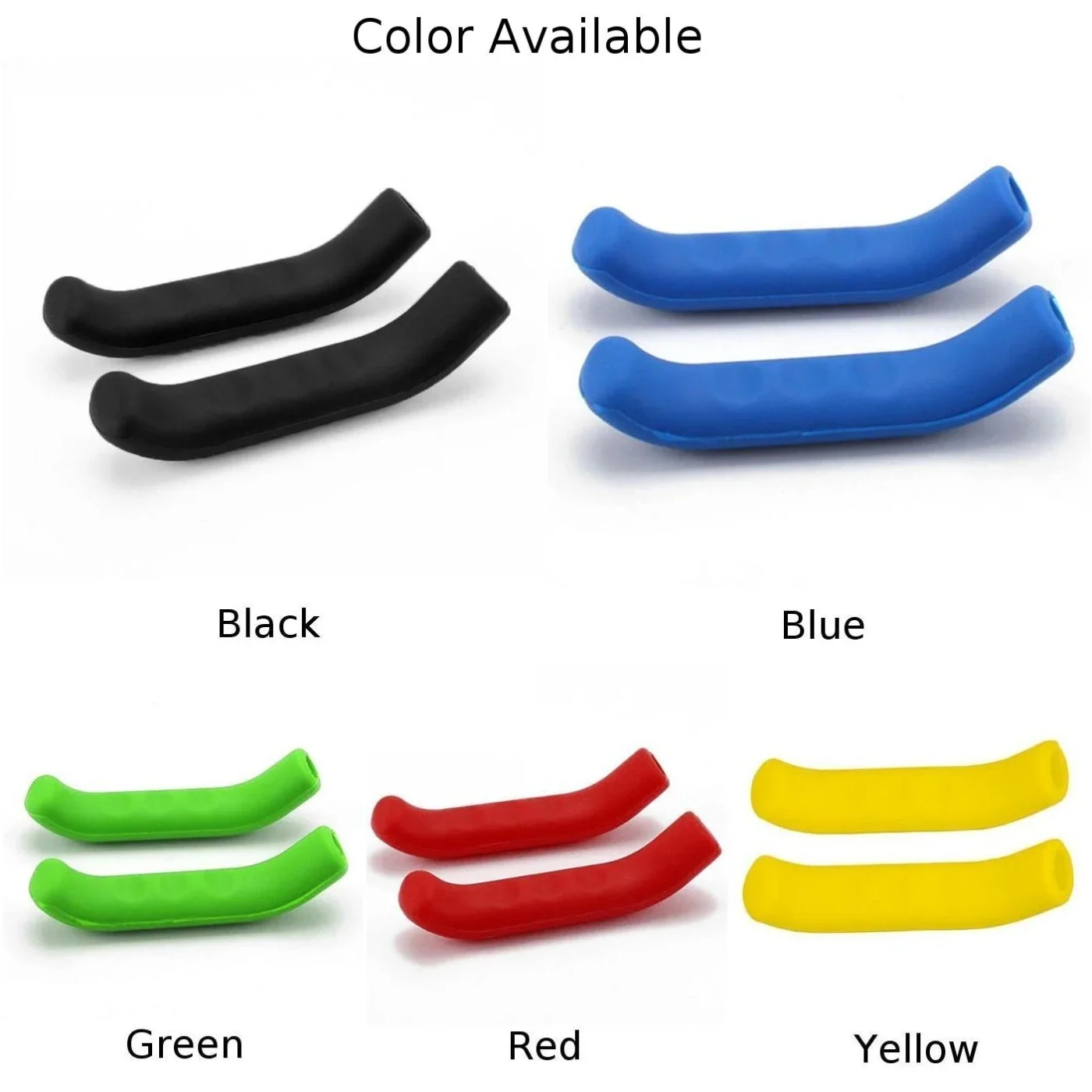 Soft Handlebar Grips Cover Black Bike Brake Grip Silicone Anti-Slip Bike Brake Lever Covers For Mountain Bike Fixed Gear Folding