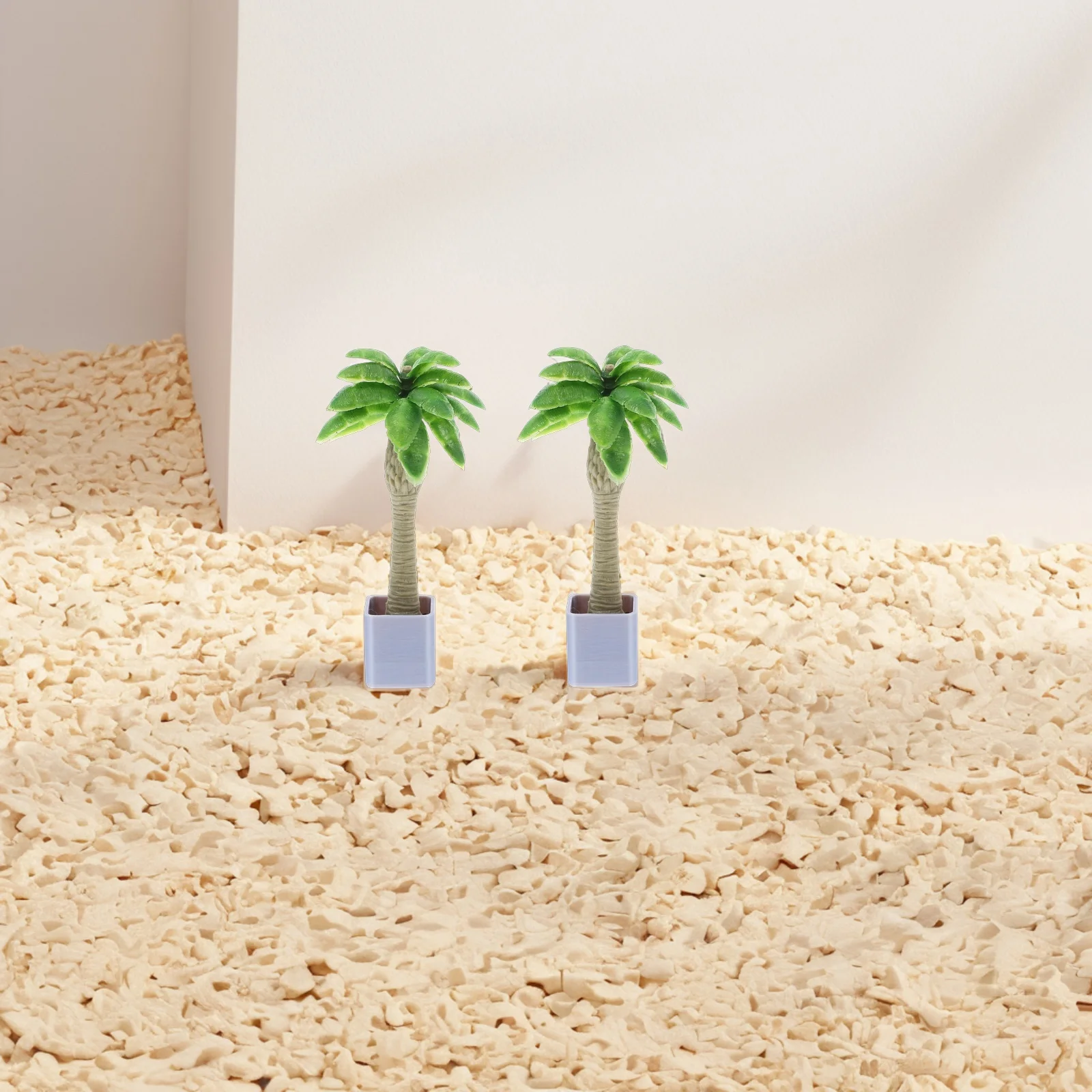 

4 pcs Bonsai Plants Tropical Coconut Trees Landscape Indoor Decoration Greenery Scenery Model Layout PlasticPlants