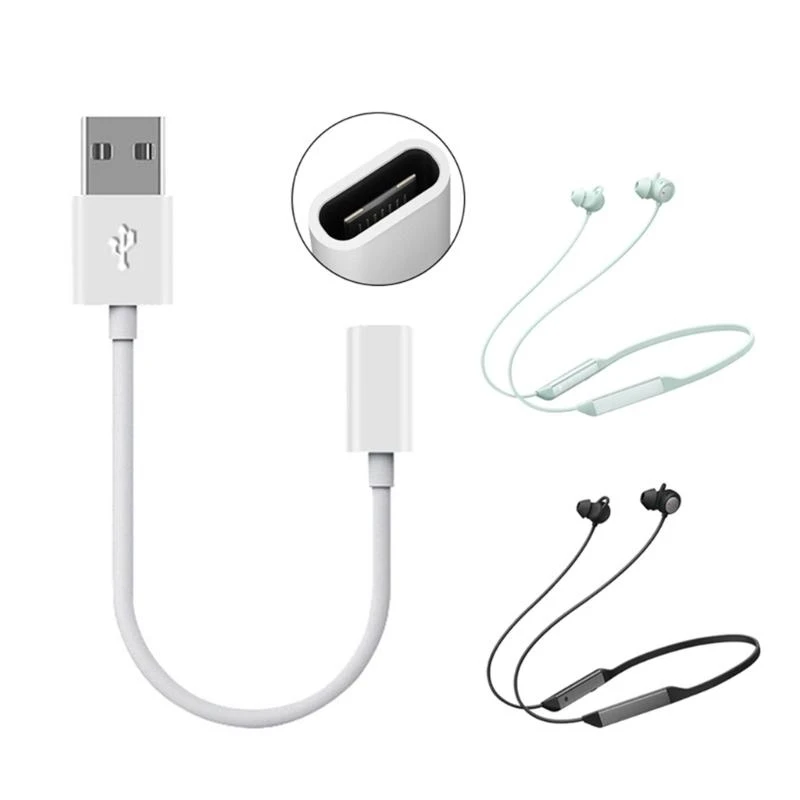 Earphone Cable Type-C Female to USB Charging Cable for FreeLace 2