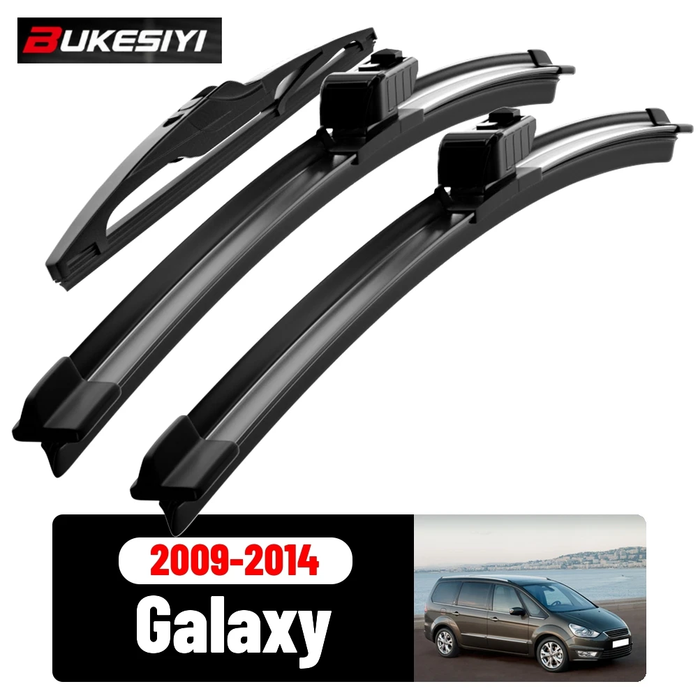 Front & Rear Wiper Blades Set For Ford Galaxy MK3 2009-2014 2010 2011 2012 2013 Silent Windscreen Wipers Accessories 30