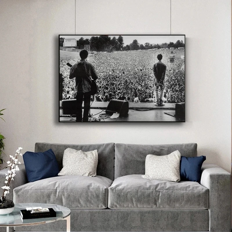 Oasis Liam Gallagher Knebworth Canvas Wall Pop Art Print Artwork Deep Nordic Decoration Canvas Posters Painting Cuadros