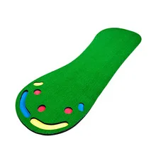 Professional 3-Hole Indoor Golf Putting Mat Portable Practice Green Training Aid for Home Office Custom Wholesale Mat Set