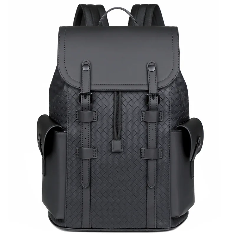 

Men's Luxury Designer Backpack Stylish Vintage Black Leather Laptop Travel Backpack Executive Backpack Mens Sports Shoulder bag