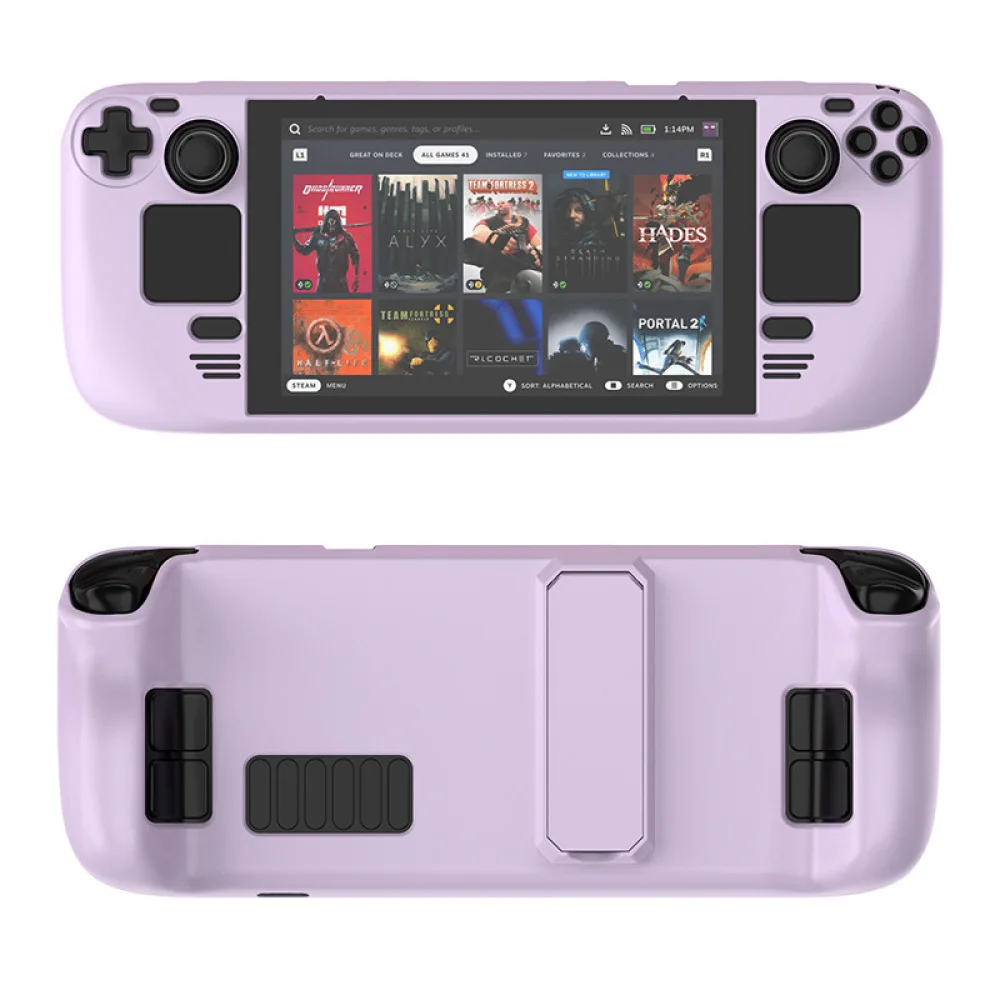 

For Steam Deck Colorful Protective Case For Steam Deck Oled PC Material Protective Case With Stand Game Console Accessories