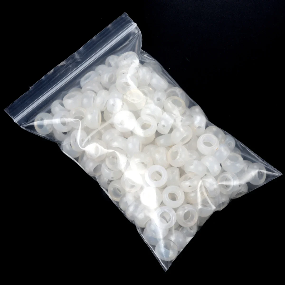 10PCS Fashion Natural Semi Precious Stone White Agate Large Hole Beads for DIY Jewelry Making Necklace Bracelet Earrings Gift