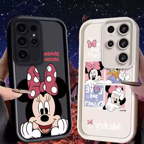 Disney Minnie Case for Samsung Galaxy A73 A72 A71 A55 5G A54 A52 A52S A51 4G A31 A30 A24 A23 A22 A21S A20S A20 A14 A13 A12 Cover