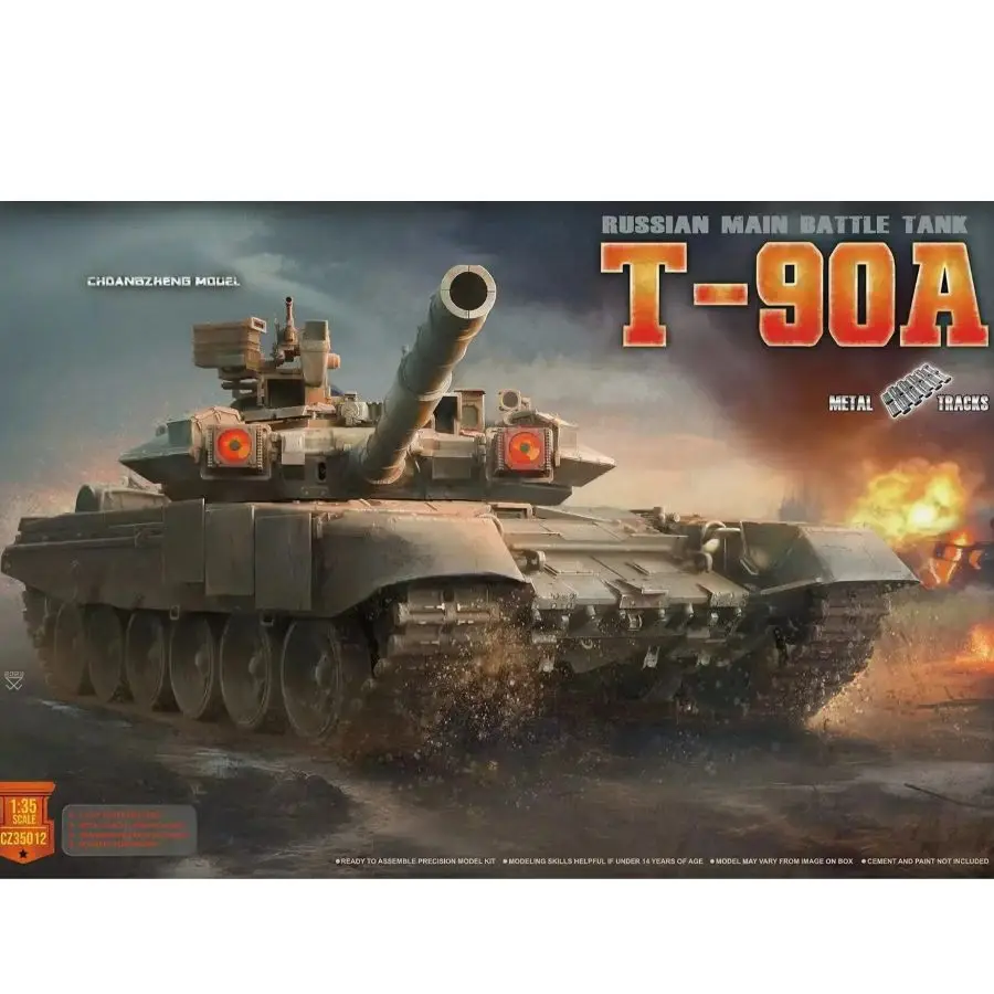 T-90A RUSSIAN MAIN BATTLE TANK  CZ MODEL CZ35012 1/35 (Include Metal Track)