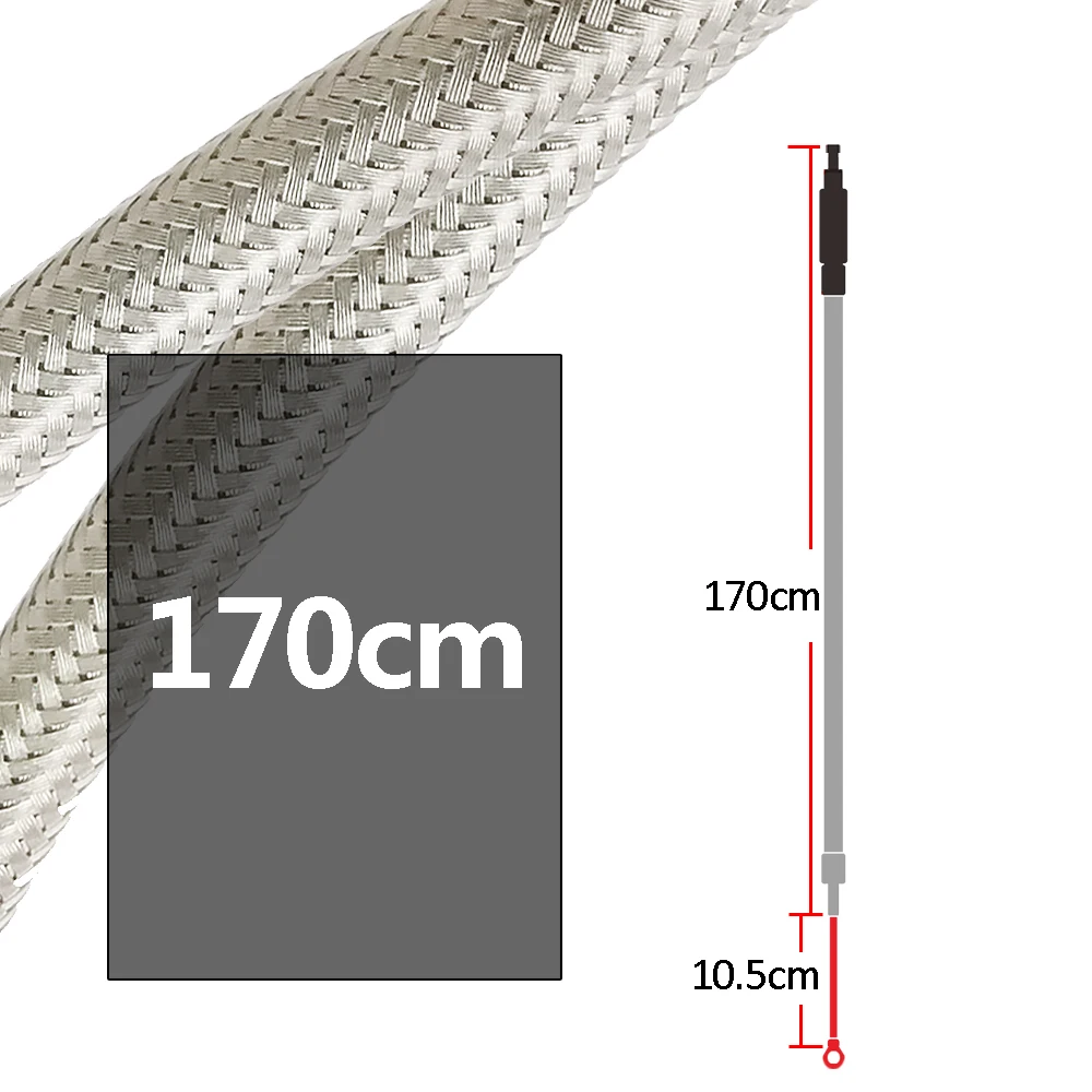 For Harley Road King Tri Electra Glide 2009-2013 Motorcycle Accessorie 68 Inch 170CM Braided Stainless Steel Clutch Cable