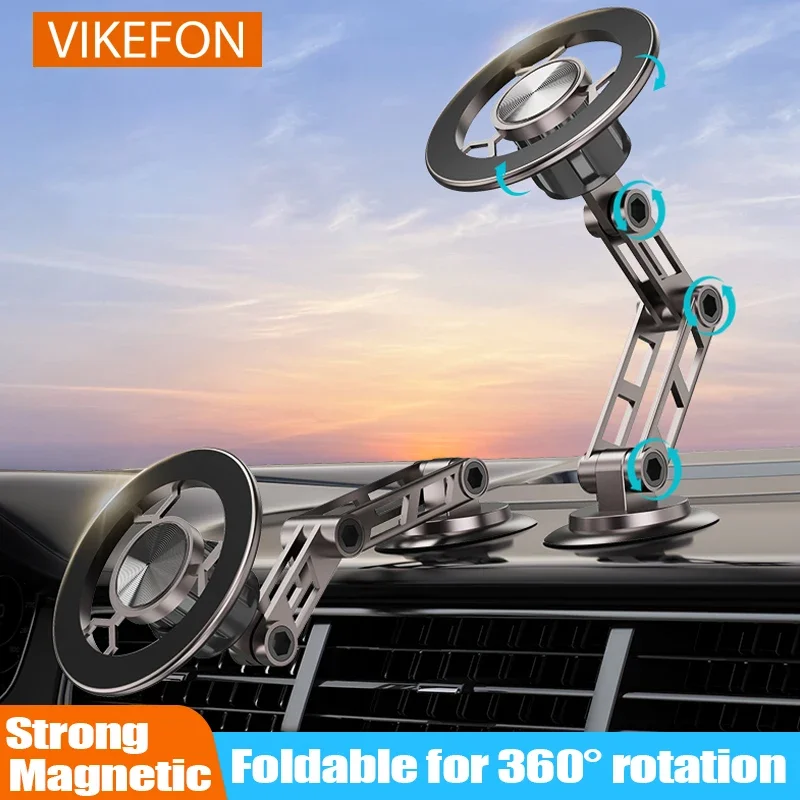 Universal 360° Rotation Magnetic Car Phone Holder Instrument desk support in Car For iPhone 15 14 13 12 Pro Max X Samsung Xiaomi