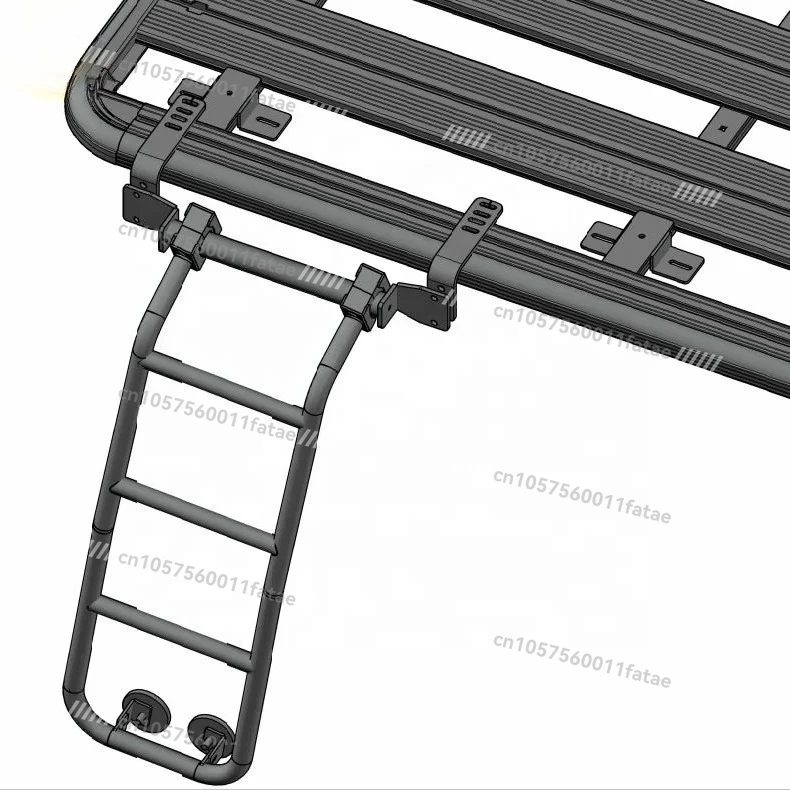 Suitable for Car Side Ladder, Aluminum Roof Luggage Rack Ladder 4x4 Car Side Ladder